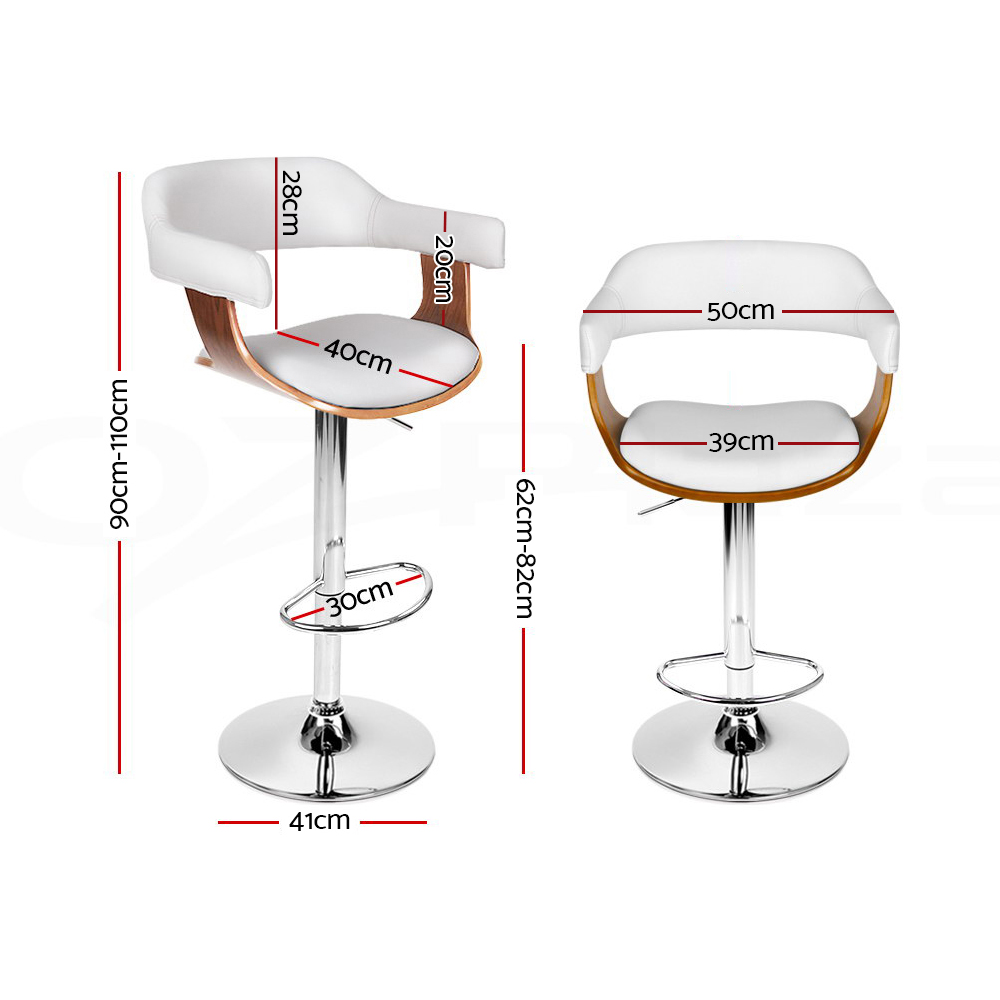 Artiss Kitchen Bar Stools Gas Lift Bar Stool Swivel Barstools Counter Chairs - Picture 93 of 97