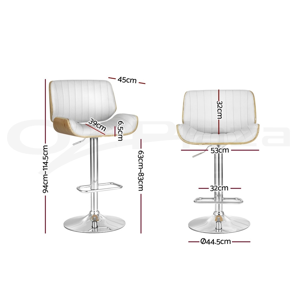 Artiss Kitchen Bar Stools Gas Lift Bar Stool Swivel Barstools Counter Chairs - Picture 83 of 97