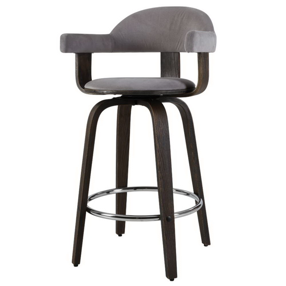 Artiss Kitchen Bar Stools Wooden Bar Stool Swivel Chairs Leather Black White - Picture 65 of 68