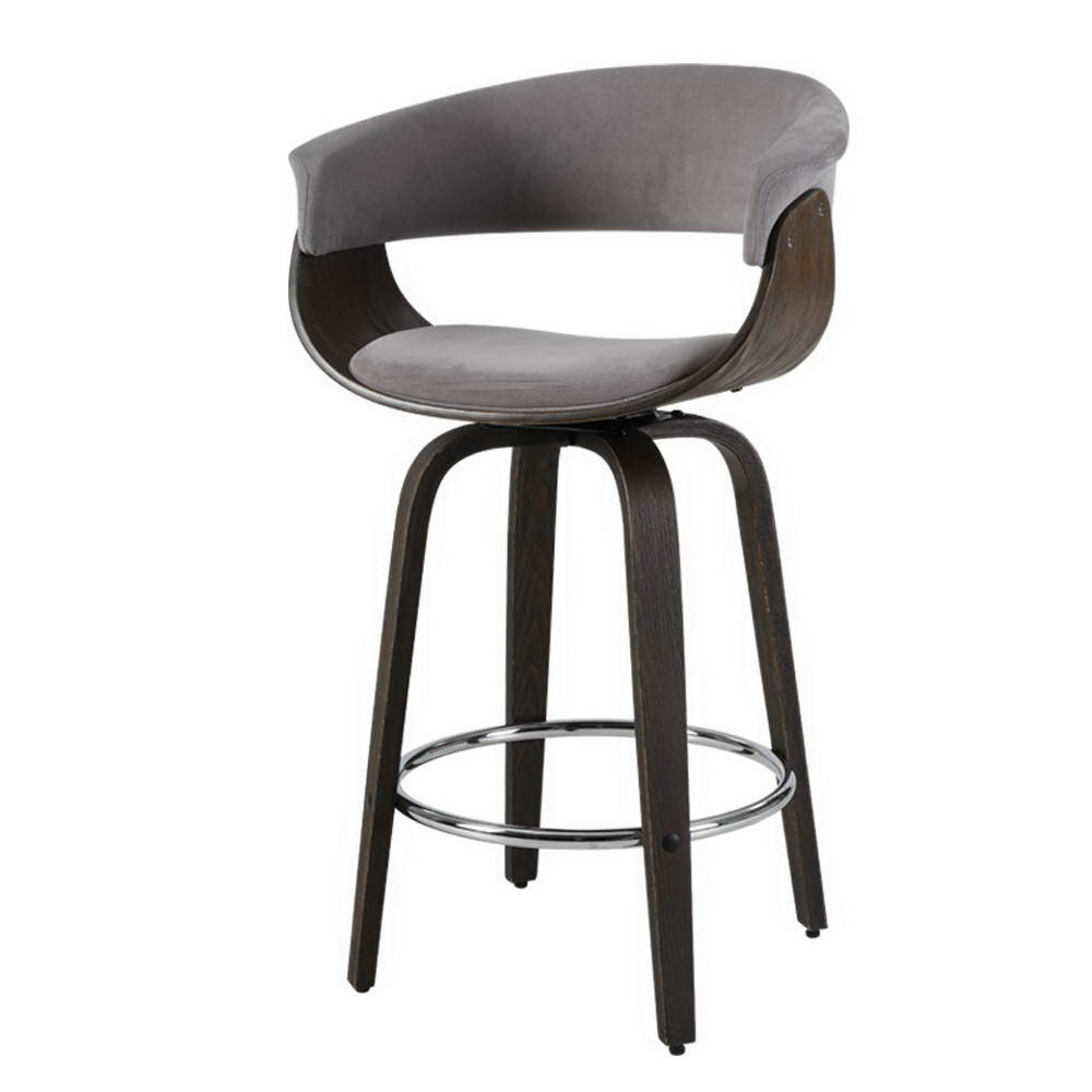 Artiss Kitchen Bar Stools Wooden Bar Stool Swivel Chairs Leather Black White - Picture 26 of 68