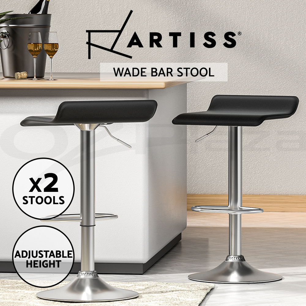 1x / 2x / 4x Artiss Bar Stools Kitchen Chairs Upholstered Wood Leather Fabric - Picture 107 of 110