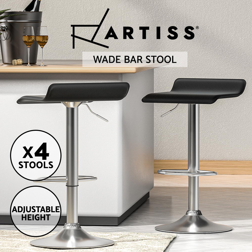 1x / 2x / 4x Artiss Bar Stools Kitchen Chairs Upholstered Wood Leather Fabric - Picture 108 of 110