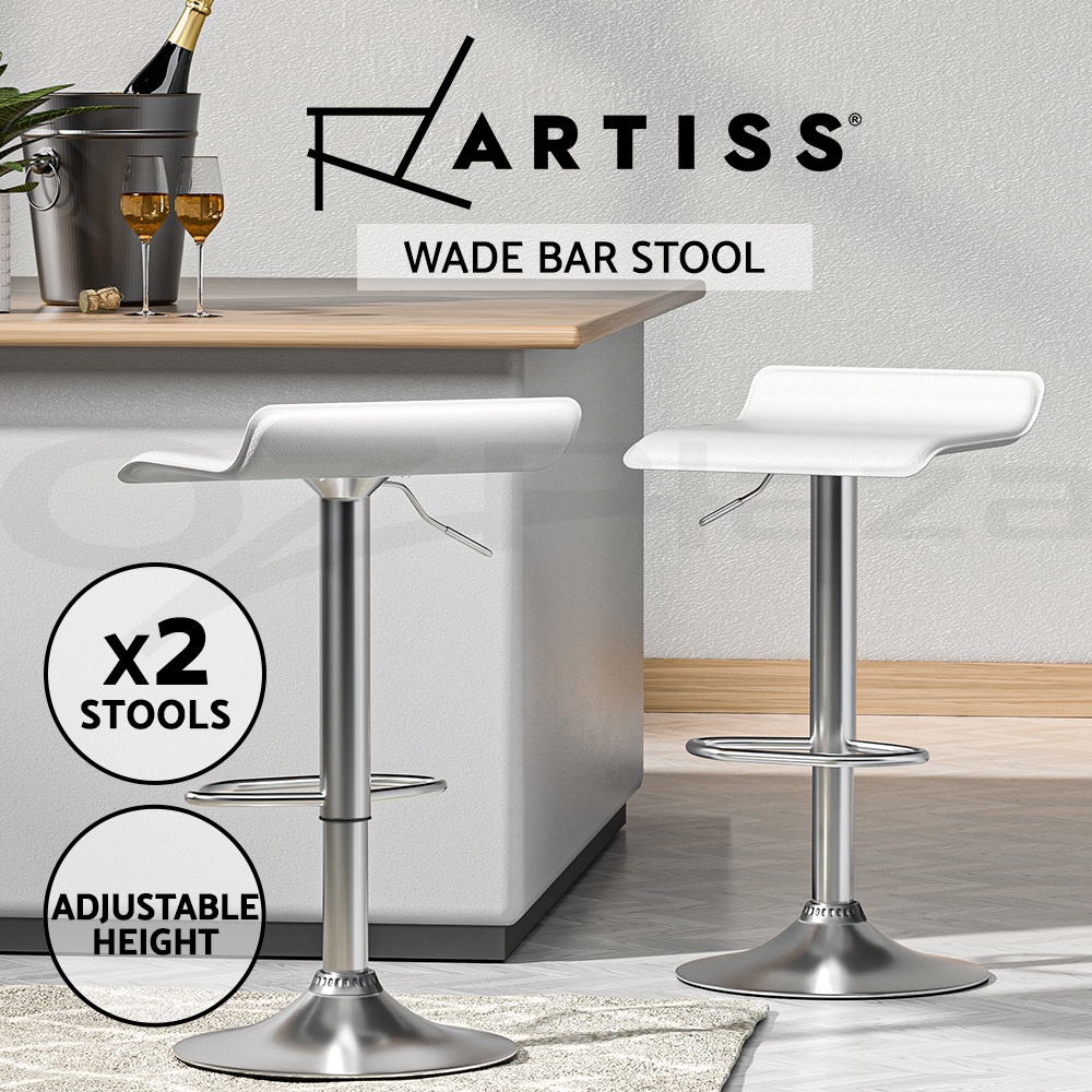 1x / 2x / 4x Artiss Bar Stools Kitchen Chairs Upholstered Wood Leather Fabric - Picture 109 of 110