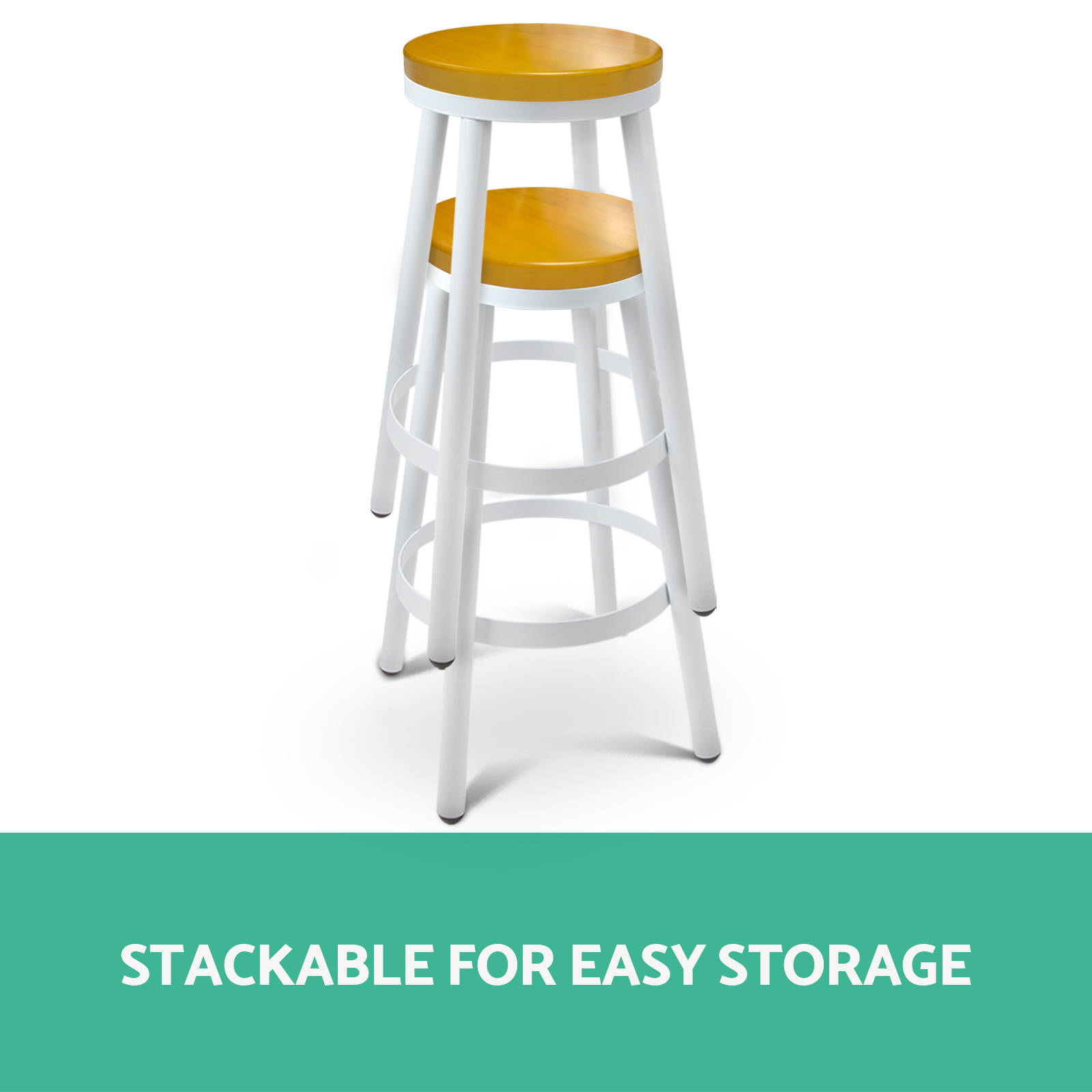 Artiss Bar Stool Kitchen Stools Wooden Barstools Chairs Vintage Chair Metal x2 - Picture 39 of 109