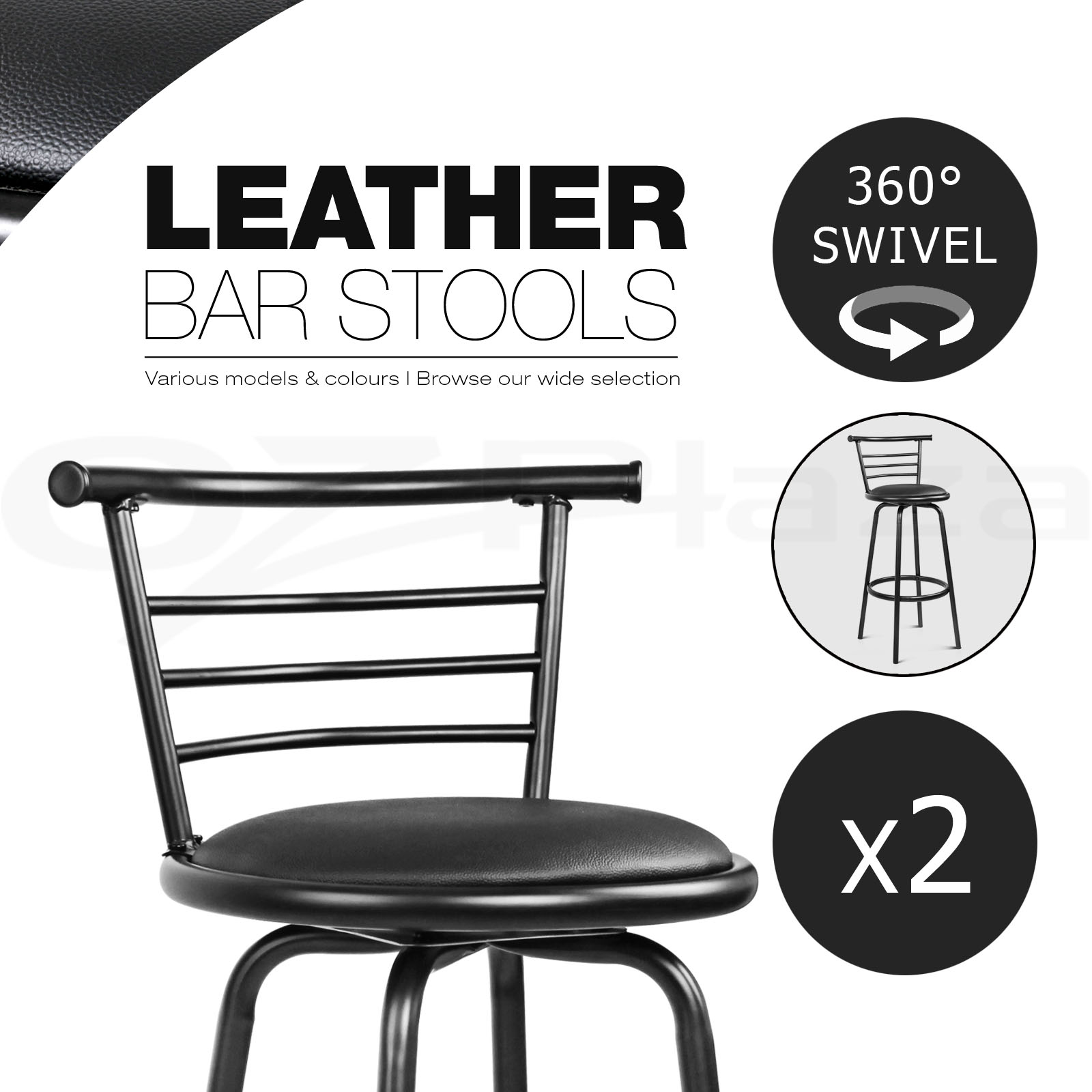 Artiss Bar Stool Kitchen Stools Wooden Barstools Chairs Vintage Chair Metal x2 - Picture 53 of 109