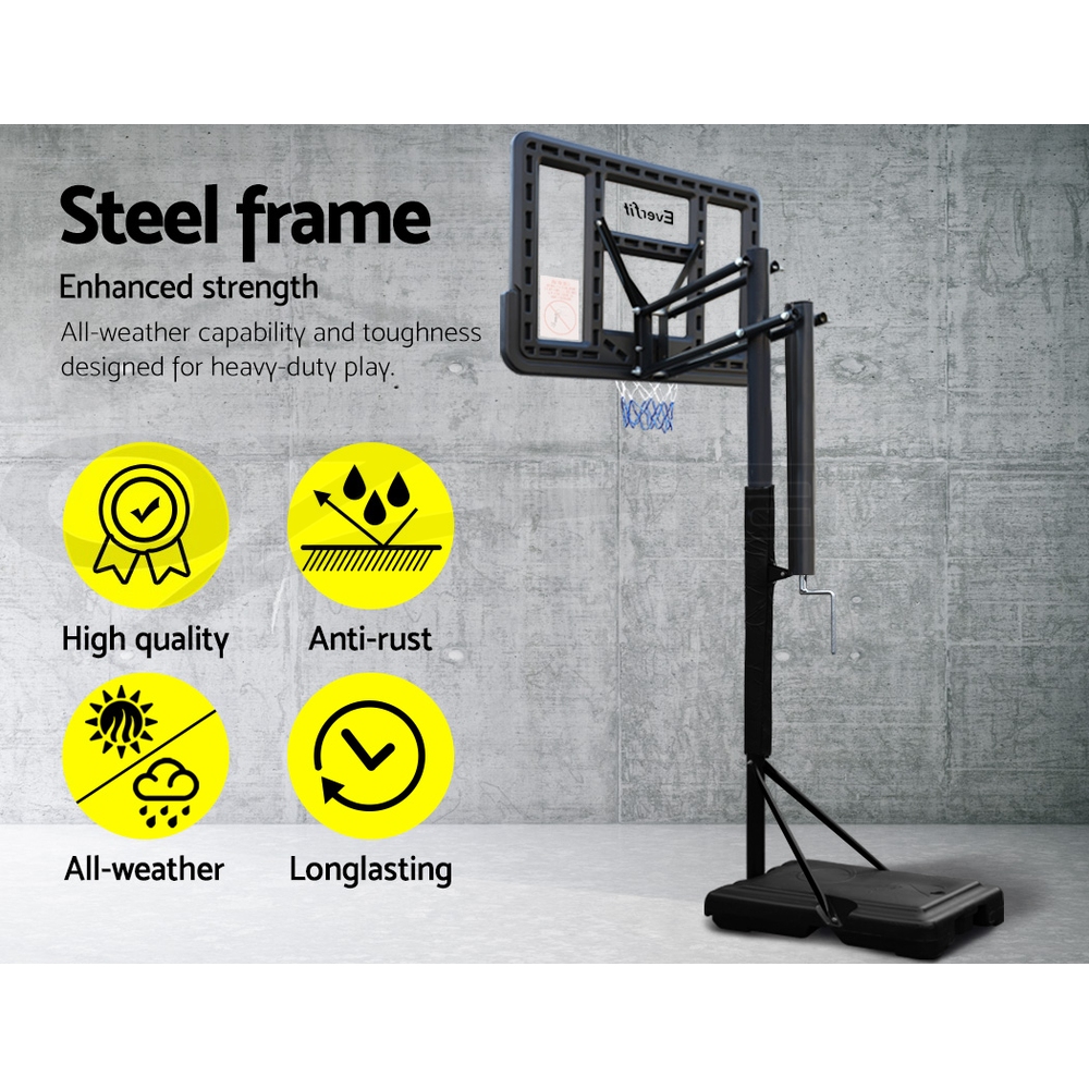 Everfit Portable Basketball Stand System Hoop Height Adjustable Net