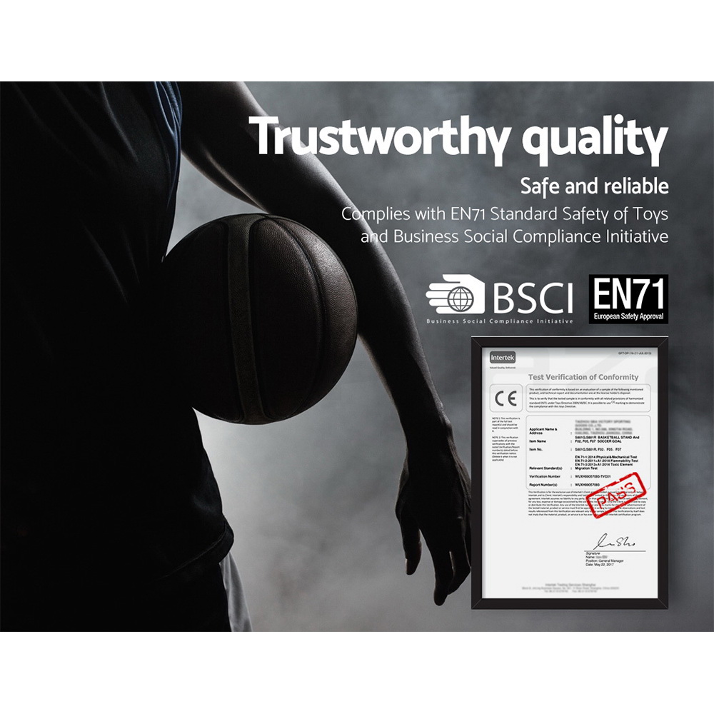 Everfit Pro Basketball Hoop Stand System Ring Backboard Net Height