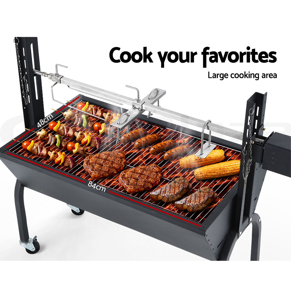 Grillz BBQ Grill Charcoal Smoker Portable Outdoor Kitchen Electric