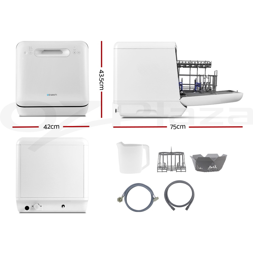 Devanti Benchtop Dishwasher Freestanding Countertop Dishwashers 3/6/8 Place eBay