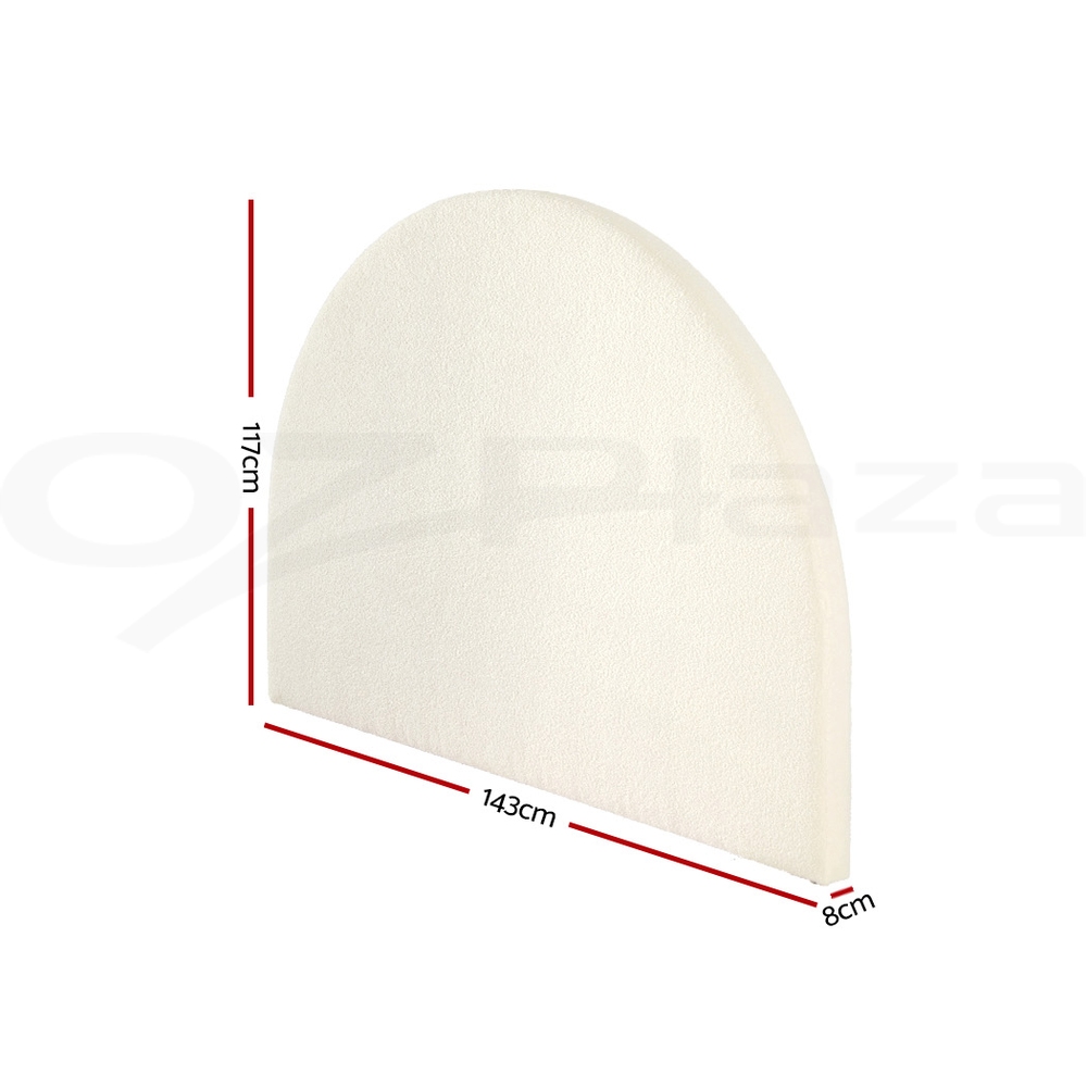 Artiss Bed Frame Headboard Double Queen King Size Bedhead - GREI White - Picture 10 of 14