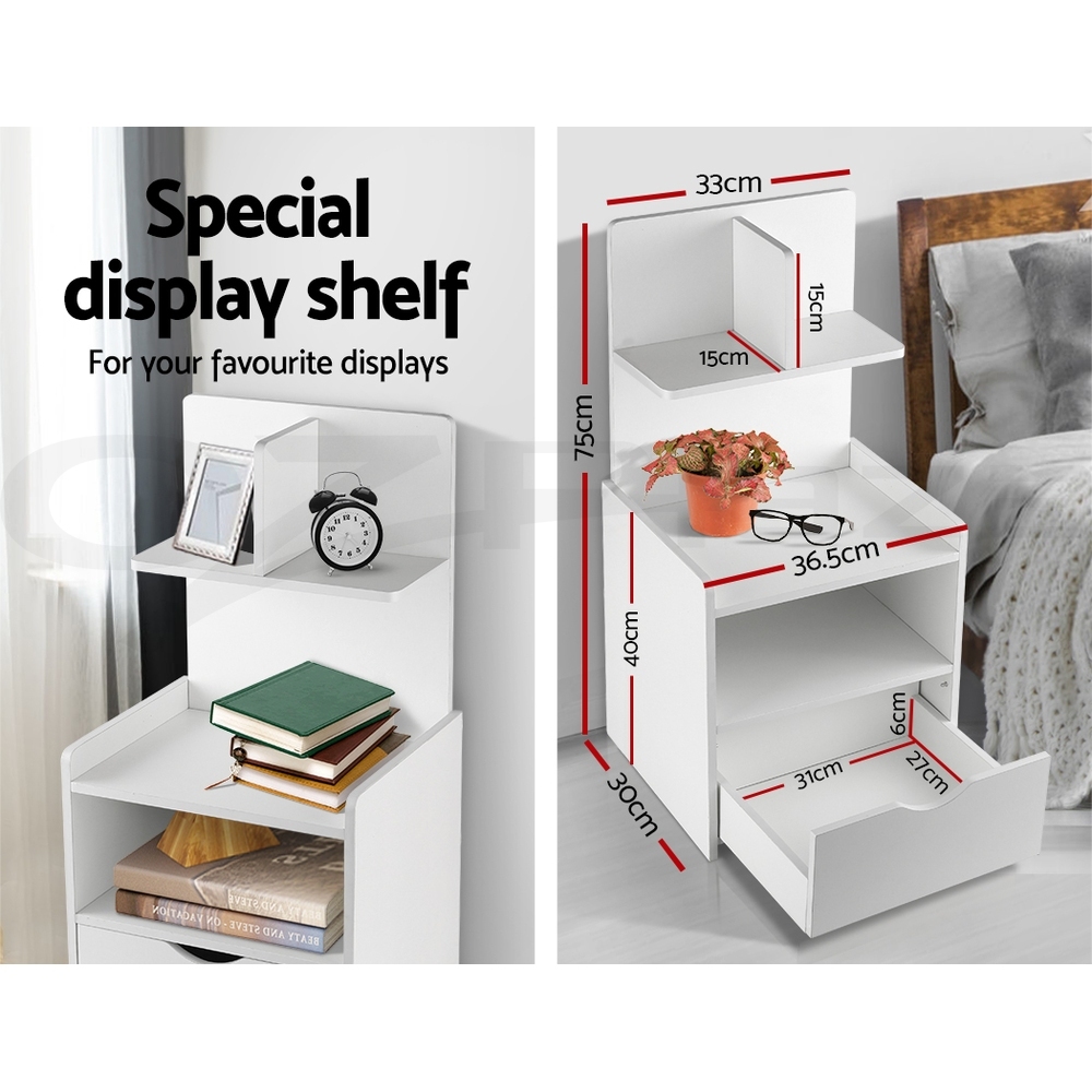 Artiss Bedside Table Drawers Side Table Storage Nightstand