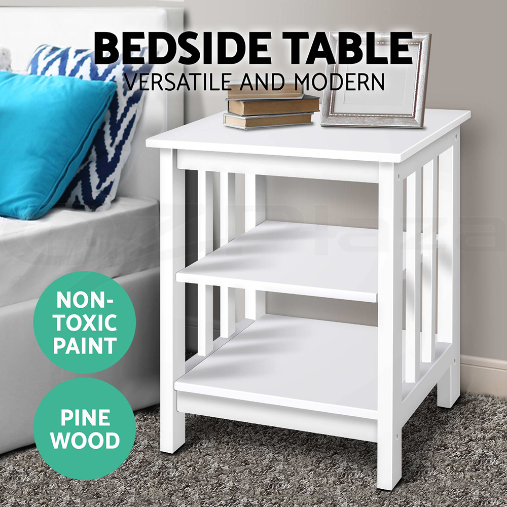 Artiss Bedside Tables Drawers Side Table Storage Nightstand