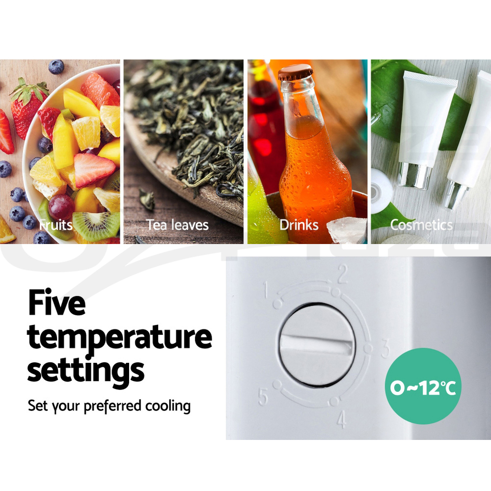 Devanti Bar Fridge Glass Door Mini Counter Top Freezer Fridges Bottle Cooler - Picture 27 of 55