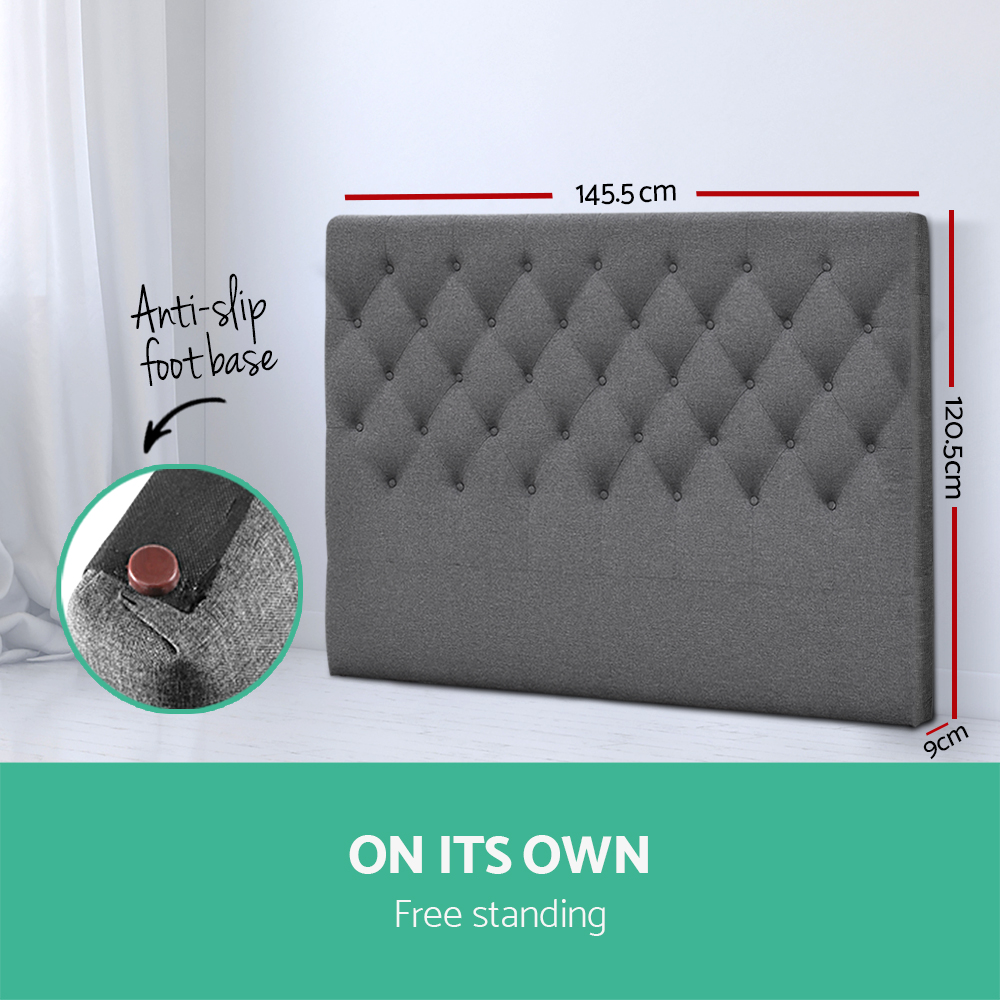 Bed Frame Headboard Double Queen King Single Size Head Bedhead Fabric