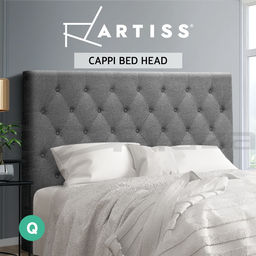 Artiss Bed Frame QUEEN Size Bed Head Headboard Bedhead Fabric Base