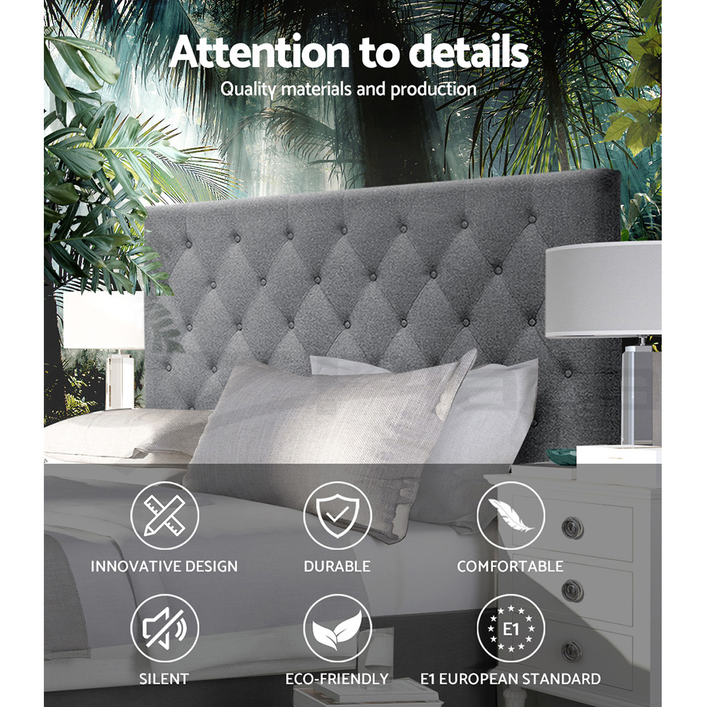 Artiss Bed Frame QUEEN Size Bed Head Headboard Bedhead Fabric Base