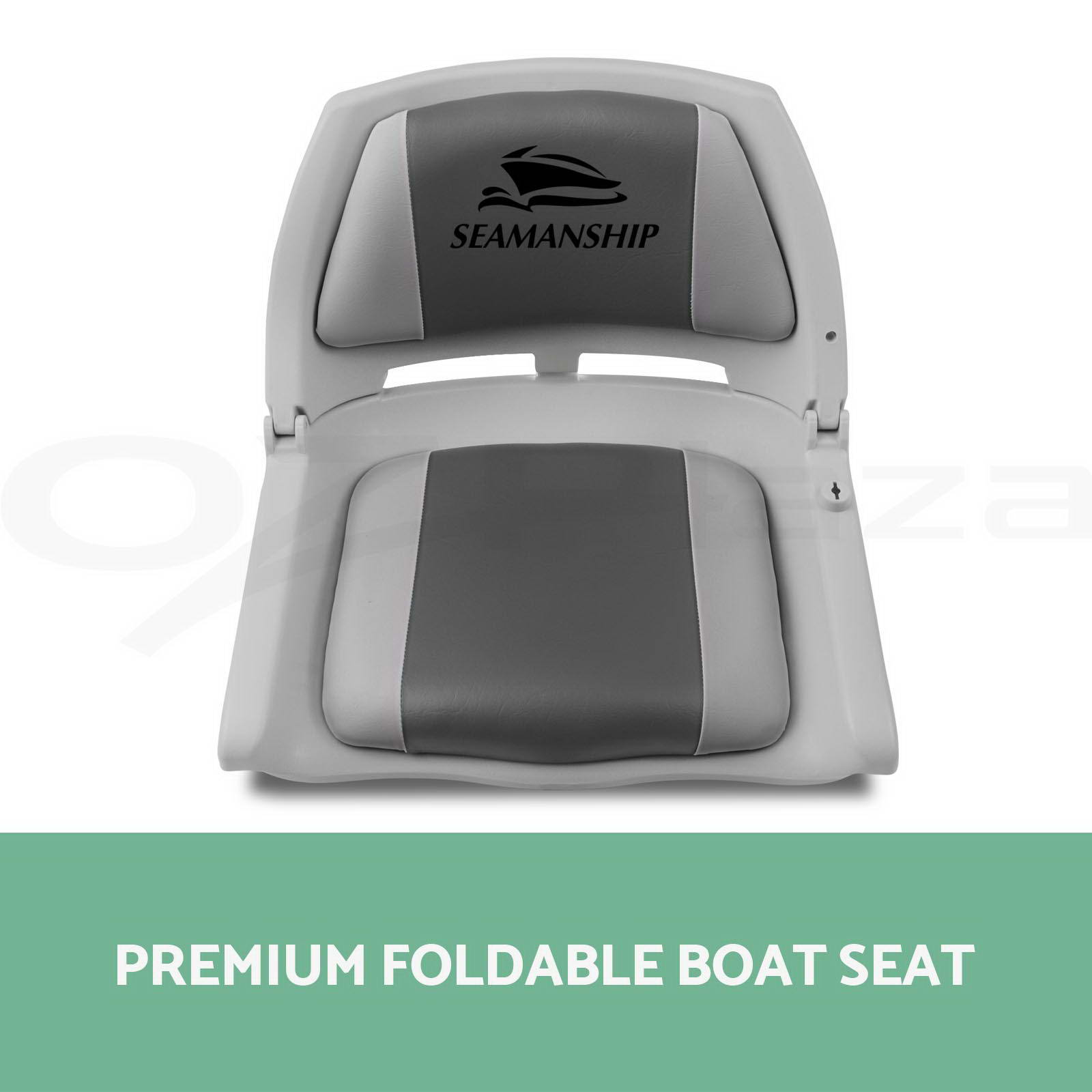Seamanship 2X Folding Boat Seats Seat Marine Seating Set All Weather Swivels 9350062019733 eBay