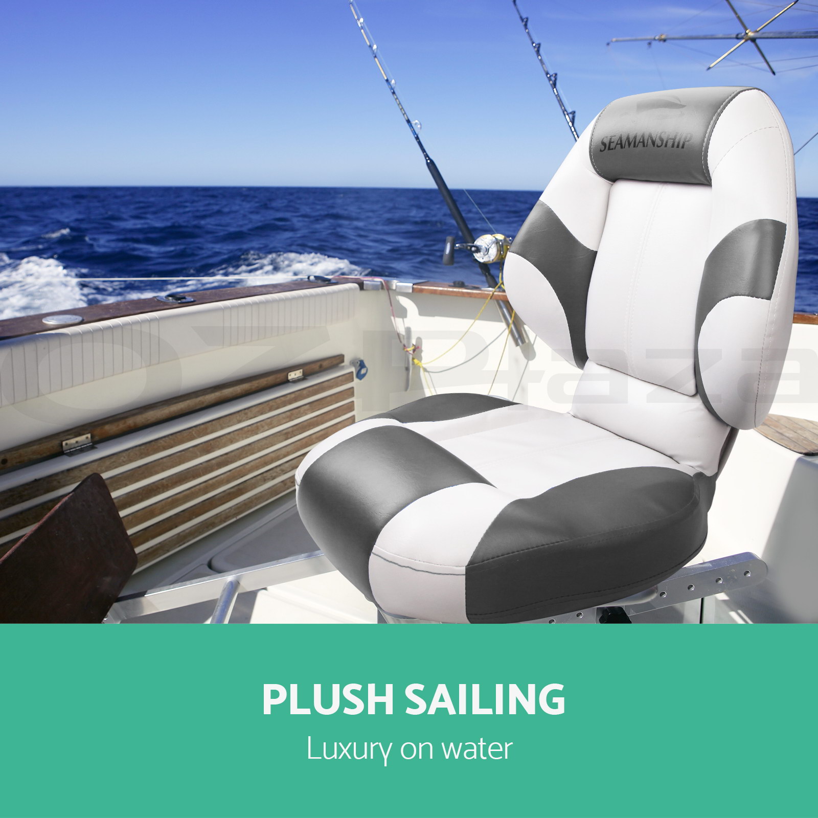 Seamanship 2 X Premium Boat Seats Seat Folding Cruise Fishing Seating