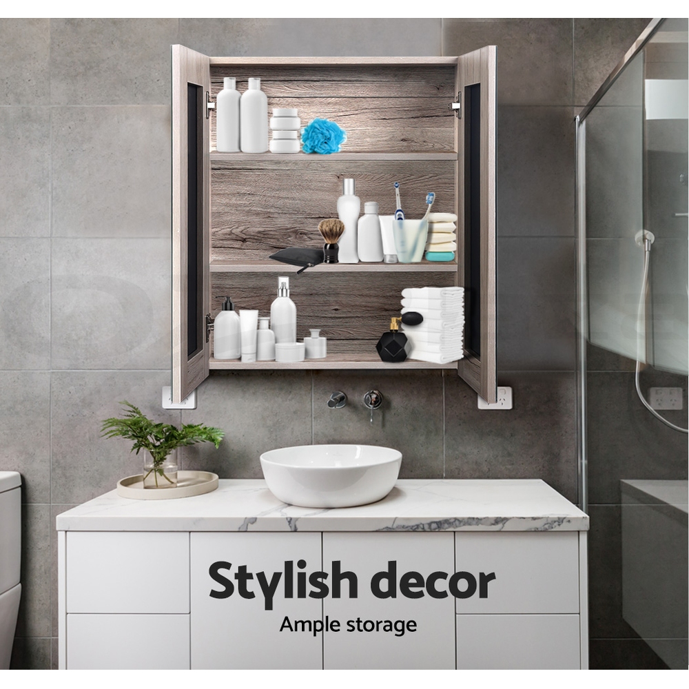 Cefito Bathroom Mirror Cabinet Vanity Shaving Medicine 450/600/750/900/1200mm - Picture 86 of 88