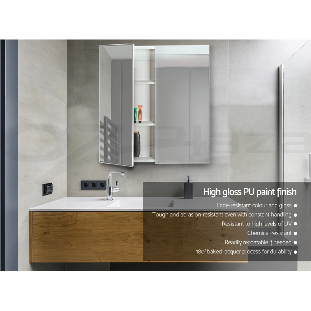 Cefito Bathroom Mirror Cabinet Vanity Shaving Medicine 450/600/750/900/1200mm - Picture 74 of 88