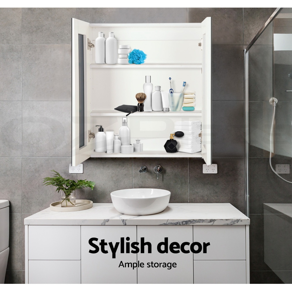 Cefito Bathroom Mirror Cabinet Vanity Shaving Medicine 450/600/750/900/1200mm - Picture 77 of 88