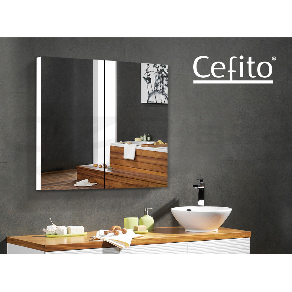 Cefito Bathroom Mirror Cabinet Vanity Shaving Medicine 450/600/750/900/1200mm - Picture 80 of 88
