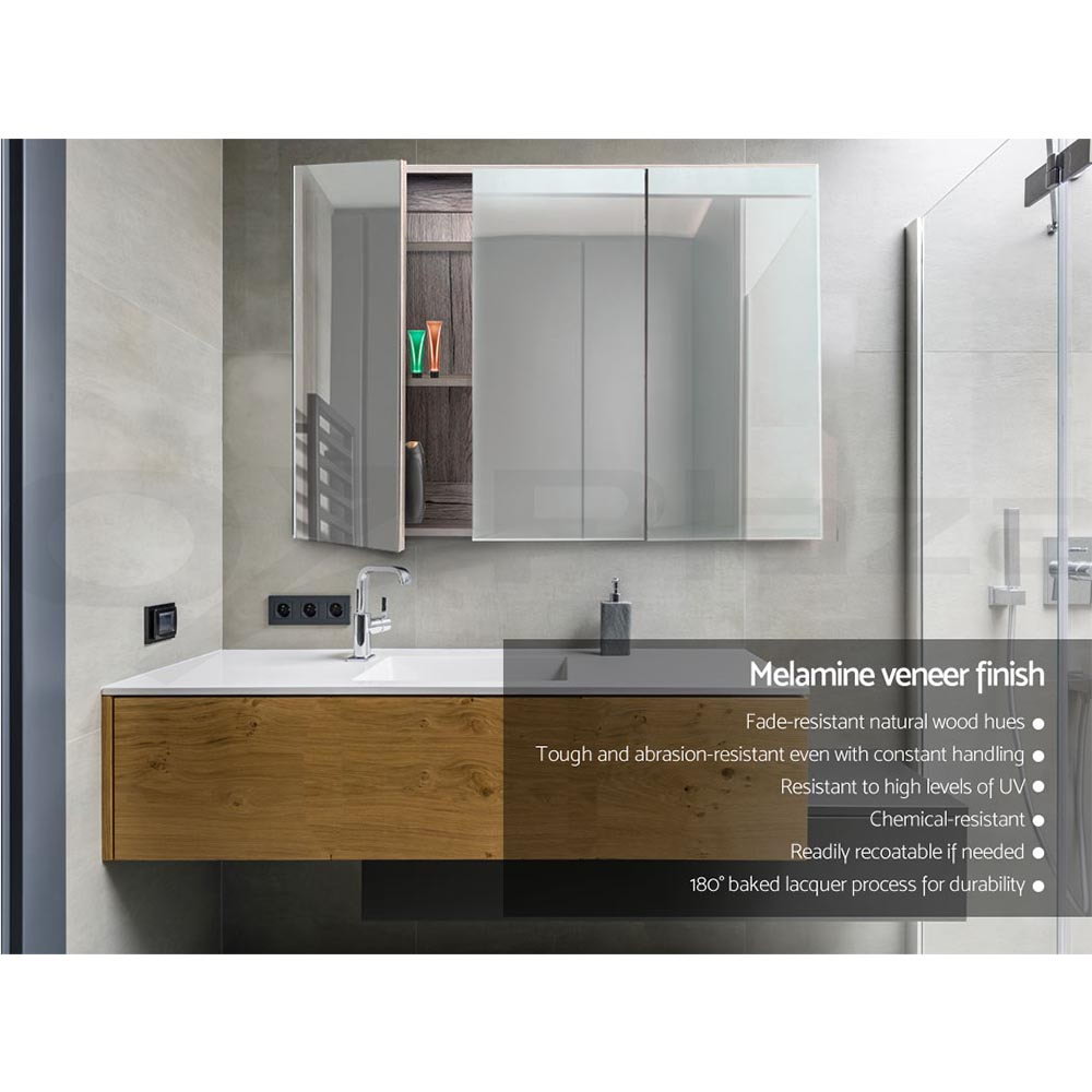 Cefito Bathroom Mirror Cabinet Vanity Shaving Medicine 450/600/750/900/1200mm - Picture 45 of 88