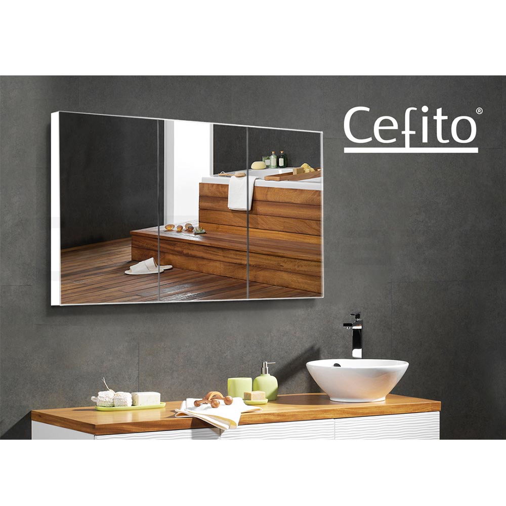 Cefito Bathroom Mirror Cabinet Vanity Shaving Medicine 450/600/750/900/1200mm - Picture 41 of 88