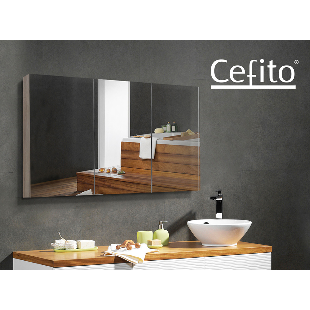 Cefito Bathroom Mirror Cabinet Vanity Shaving Medicine 450/600/750/900/1200mm - Picture 61 of 88