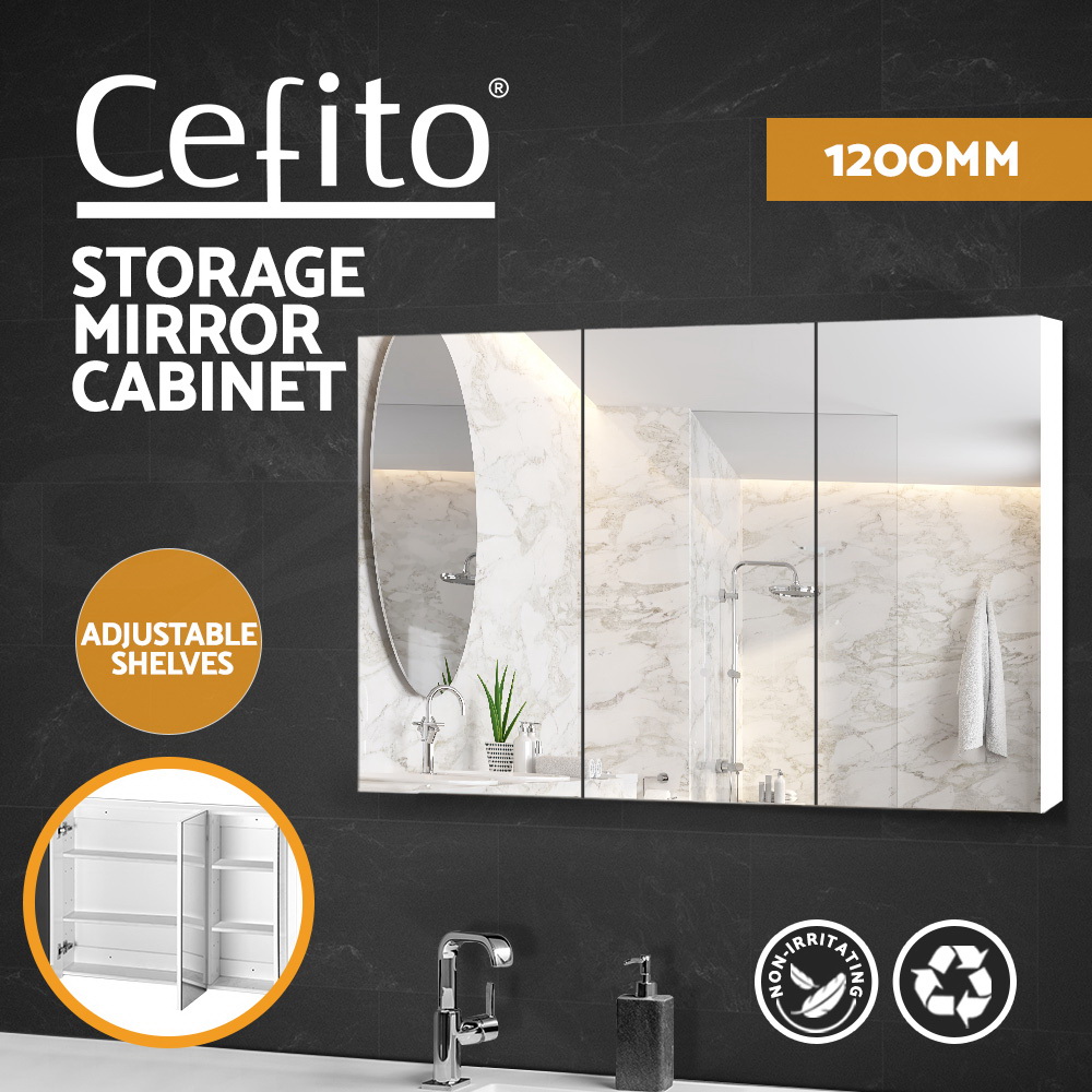Cefito bathroom mirror deals cabinet