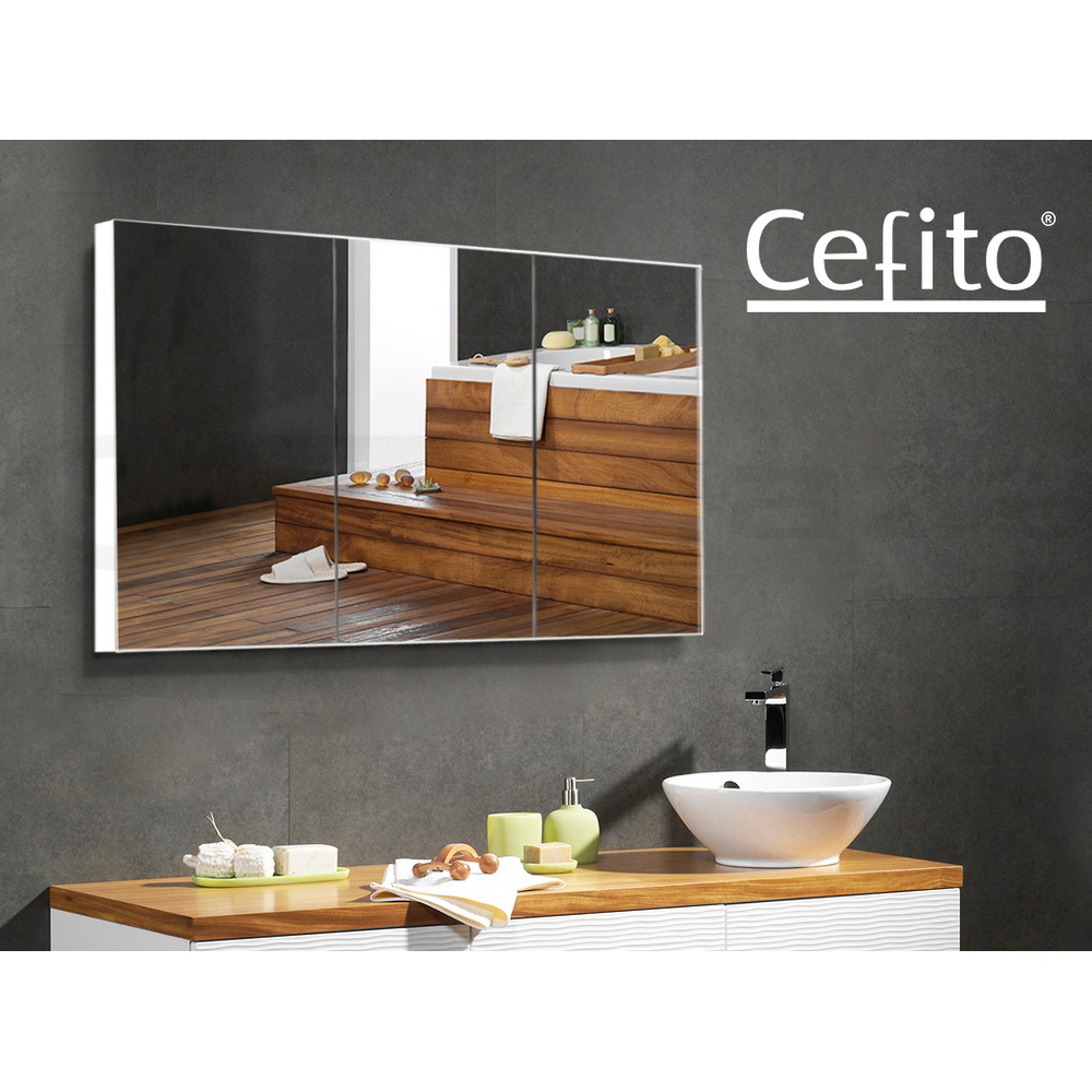 Cefito Bathroom Mirror Cabinet Vanity Shaving Medicine 450/600/750/900/1200mm - Picture 71 of 88