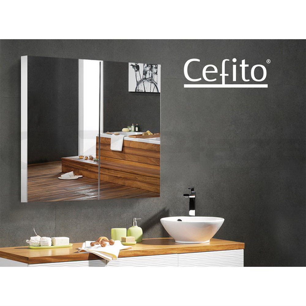 Cefito Bathroom Mirror Cabinet Vanity Shaving Medicine 450/600/750/900/1200mm - Picture 20 of 88