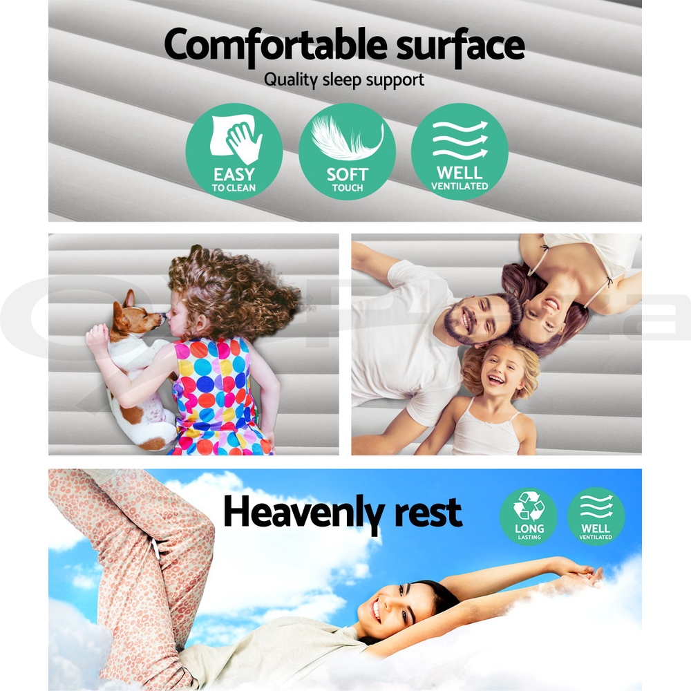 Bestway Air Bed Inflatable King Queen Single Bed Mattress Sleeping Mat with Pump - Picture 41 of 154