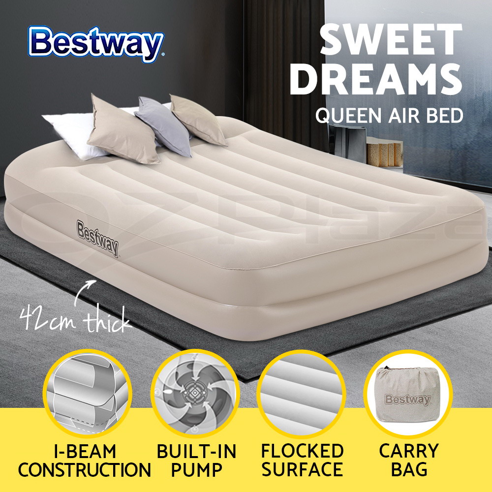 Bestway Air Bed Inflatable King Queen Single Bed Mattress Sleeping Mat with Pump - Picture 78 of 154