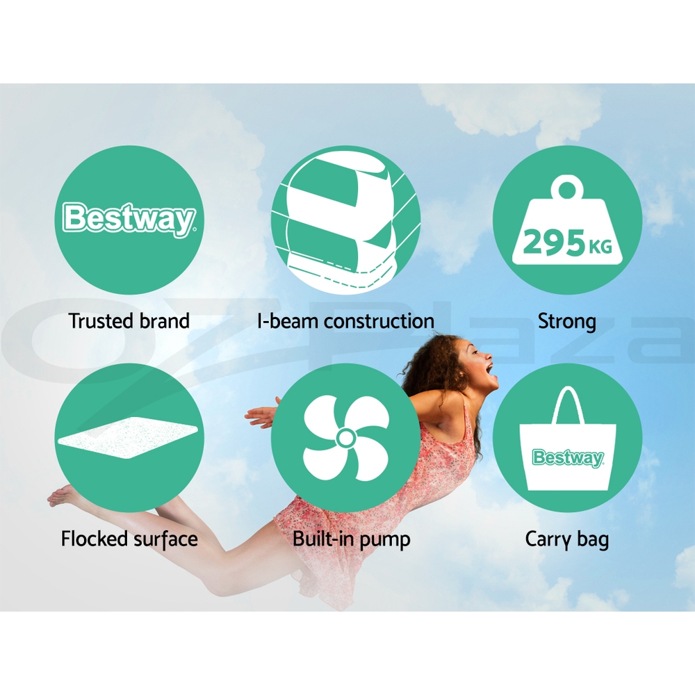 Bestway Air Bed Inflatable King Queen Single Bed Mattress Sleeping Mat with Pump - Picture 48 of 154