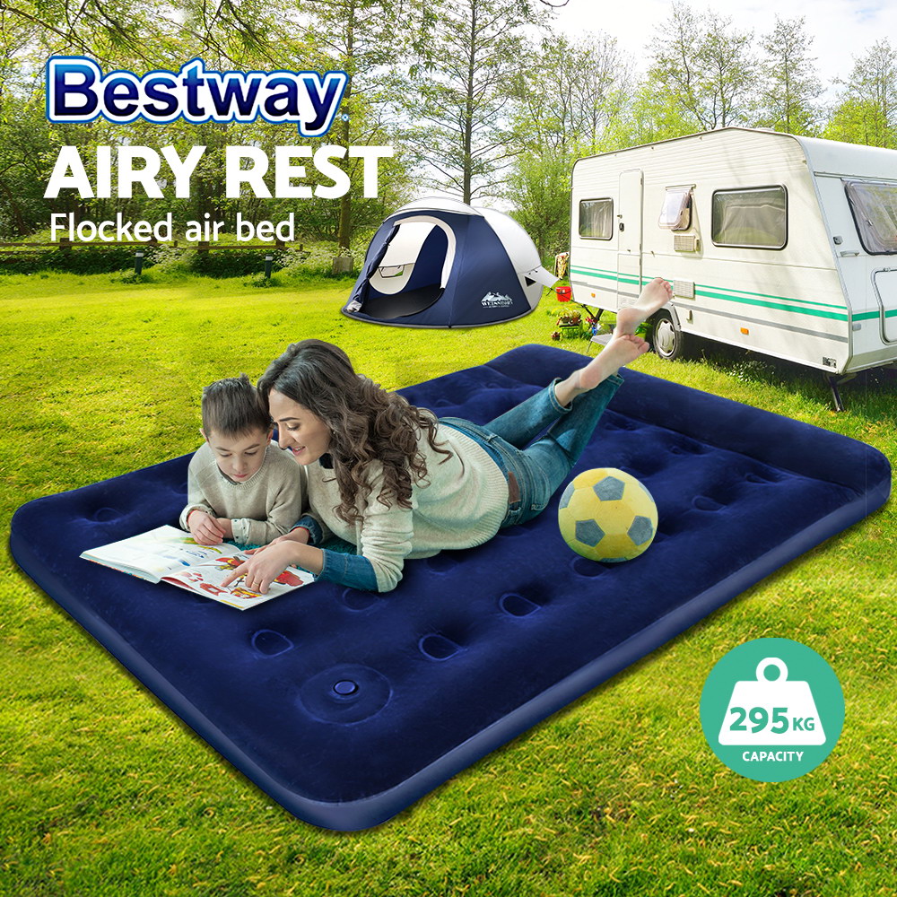 Bestway Air Bed Inflatable King Queen Single Bed Mattress Sleeping Mat with Pump - Picture 13 of 154