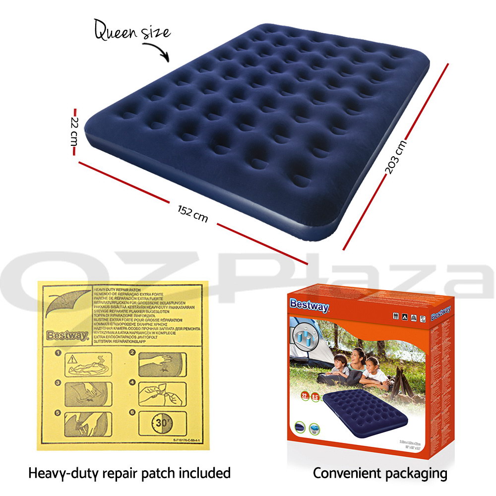 Bestway Air Bed Inflatable King Queen Single Bed Mattress Sleeping Mat with Pump - Picture 119 of 154