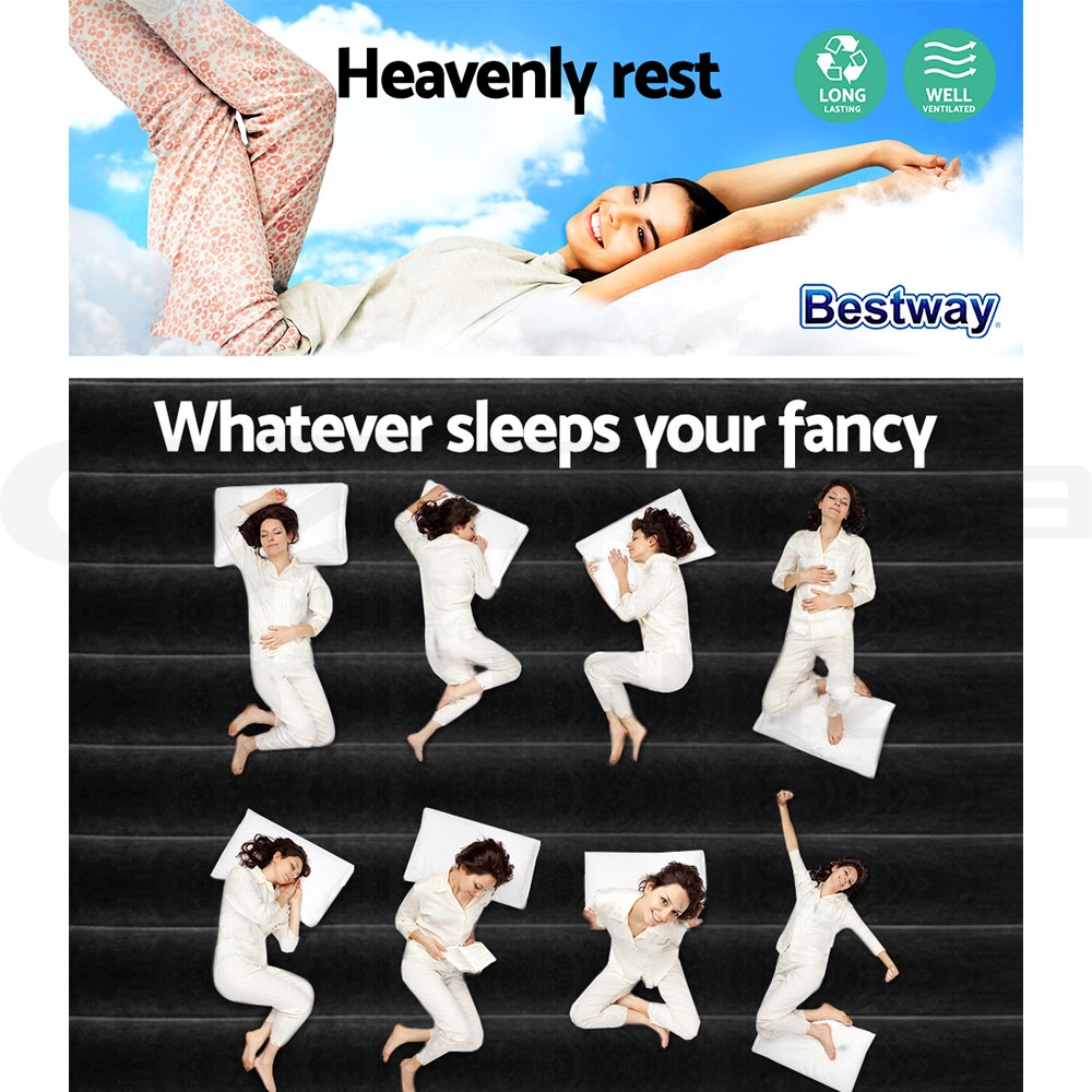 Bestway Air Bed Inflatable King Queen Single Bed Mattress Sleeping Mat with Pump - Picture 107 of 154