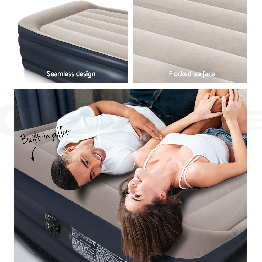 Bestway Air Bed Premium Beds Queen Inflatable Mattress BuiltIn