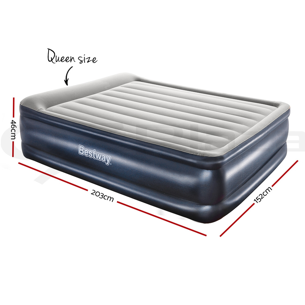 Bestway Air Bed Premium Beds Queen Inflatable Mattress BuiltIn