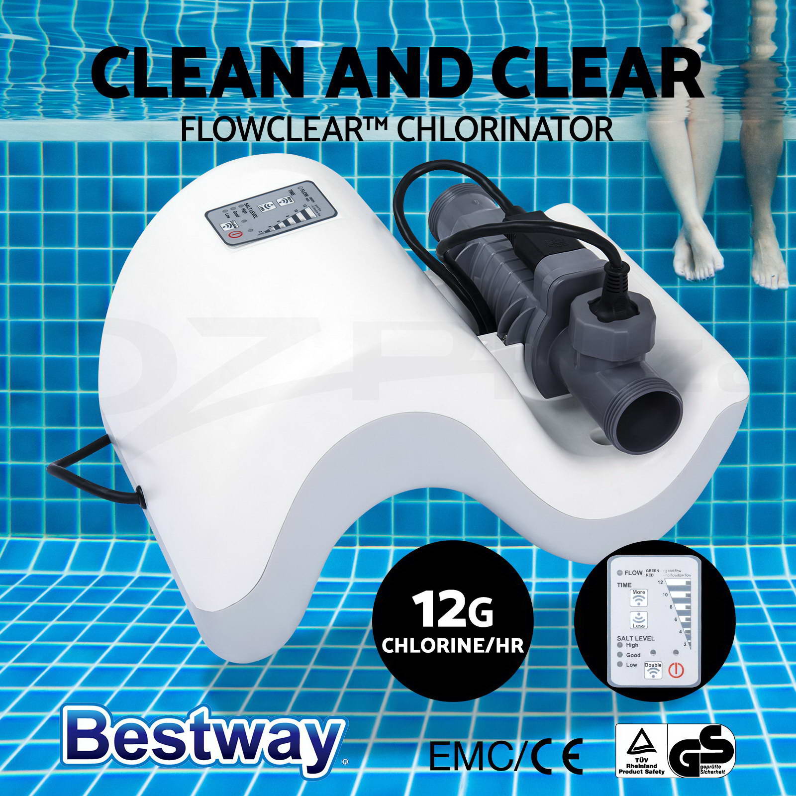 Bestway Flowclear™ Filter Pump Sand Filter Pool Vacuum Chlorinator