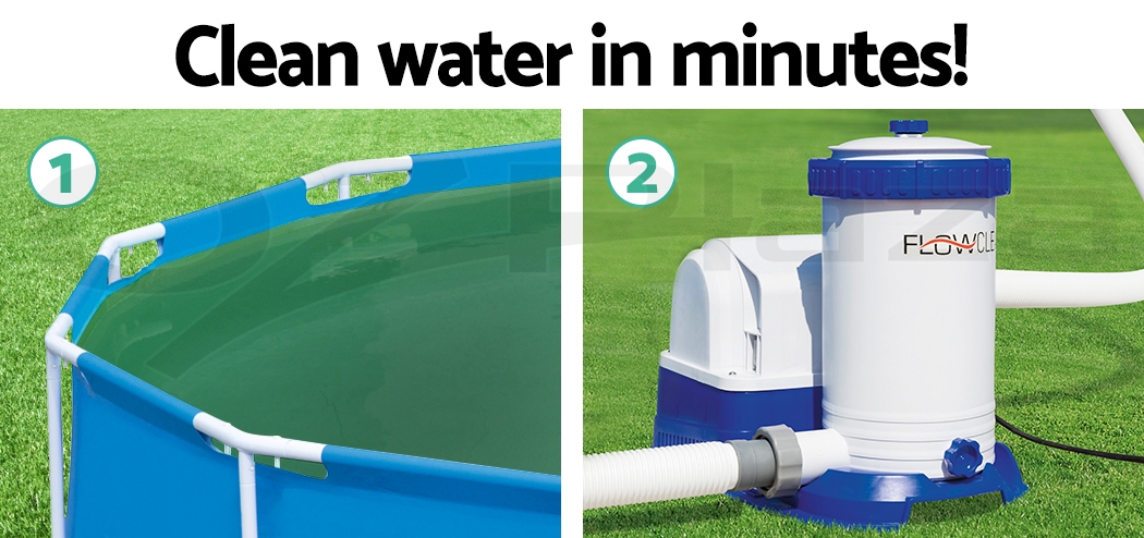 Bestway Pool Pump Pumps Filter 2500GPH Flowclear™ Filters Cleaner 9463L