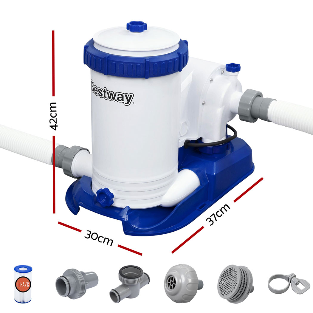 Bestway Pool Pump Pumps Filter 2500GPH Flowclear™ Filters Cleaner 9463L