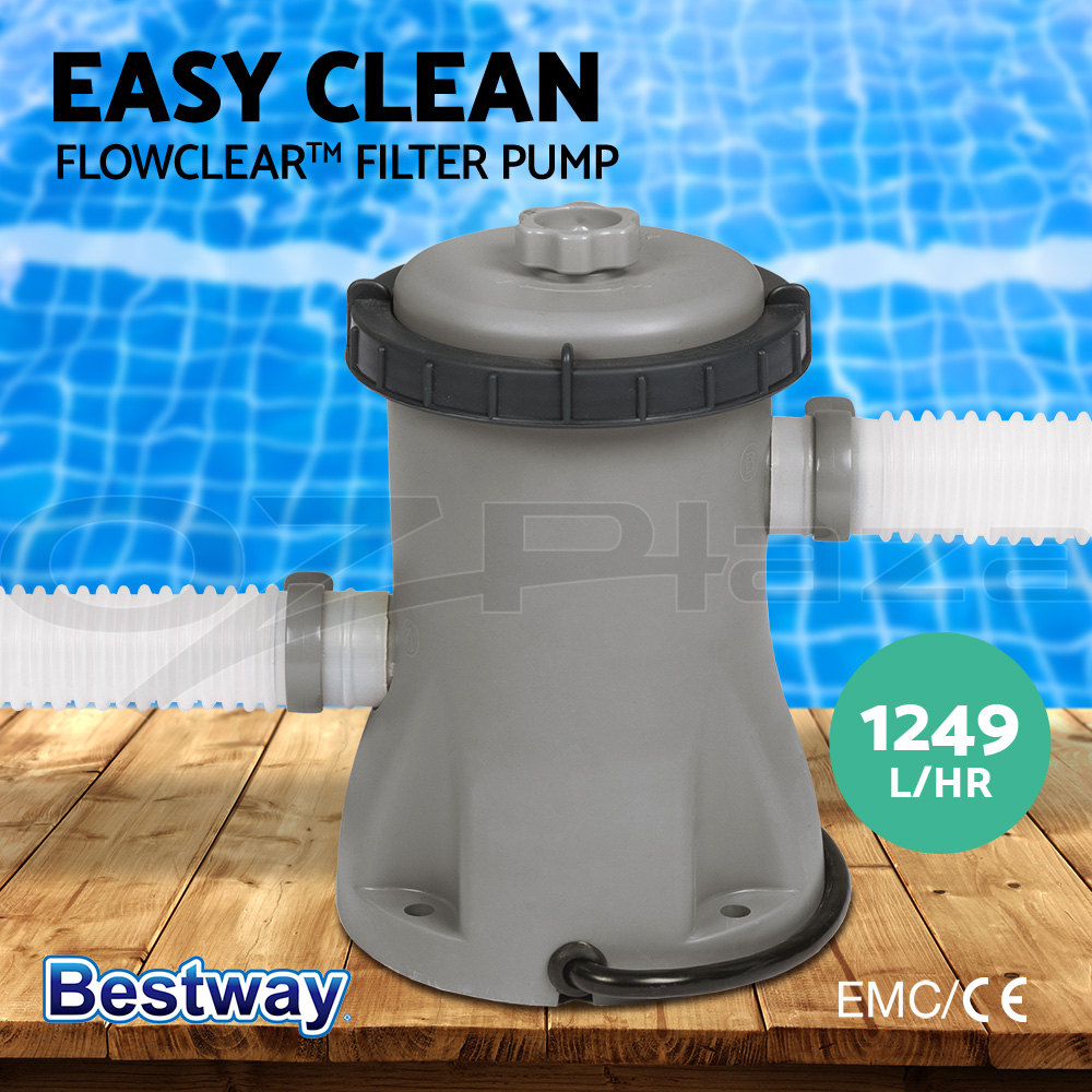Bestway Pool Filter Pump Filters Swimming Pool Cleaner 300/530/800/1500/2500GPH - Picture 13 of 18