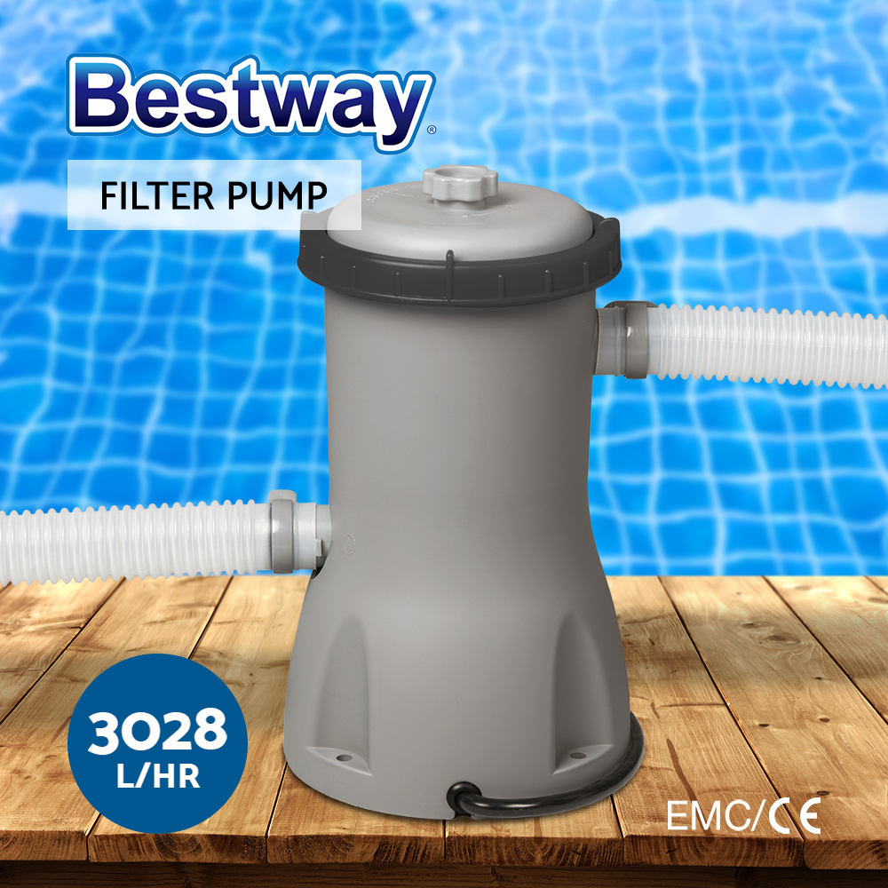 Bestway Pool Filter Pump Filters Swimming Pool Cleaner 300/530/800/1500/2500GPH - Picture 17 of 18