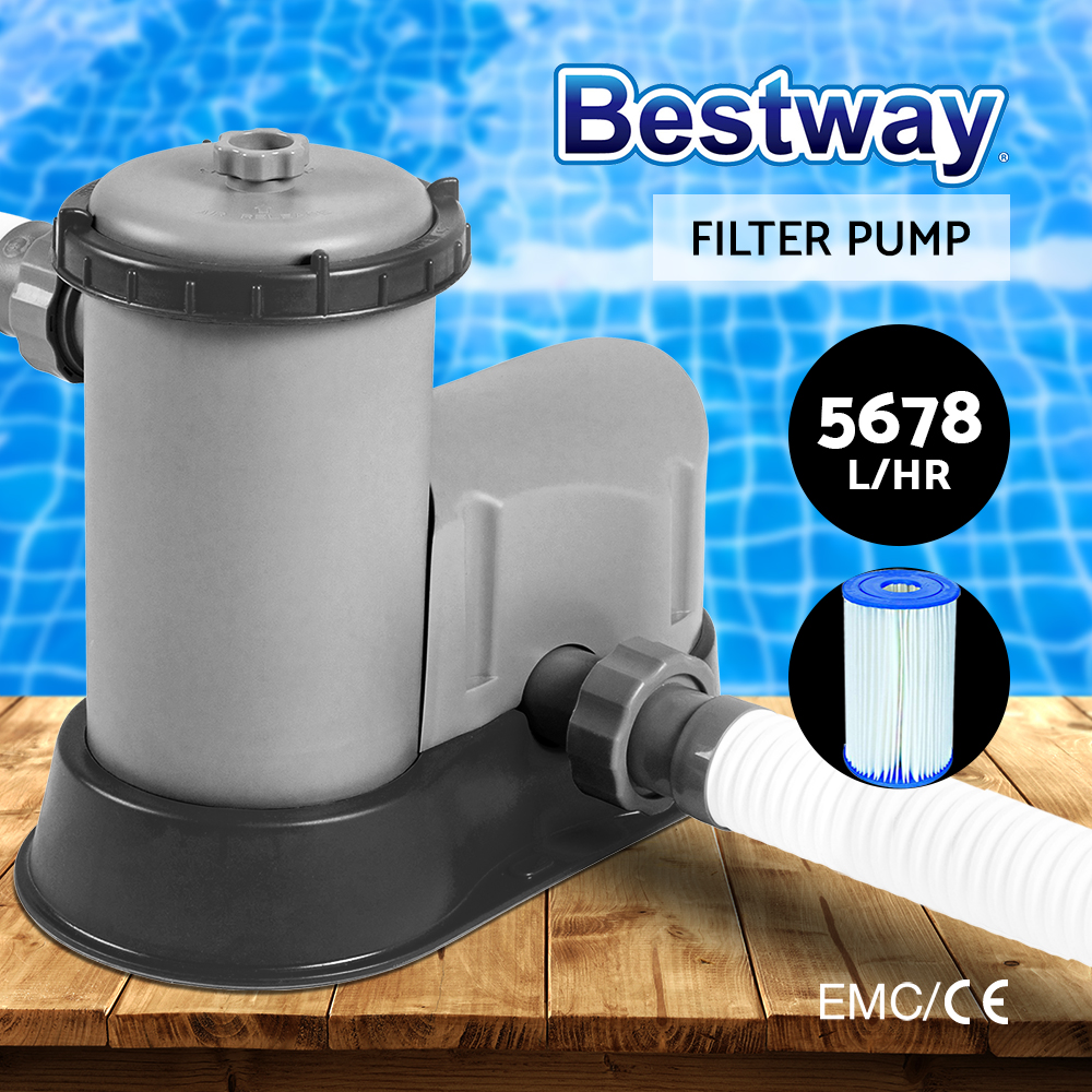 Bestway Pool Filter Pump Filters Swimming Pool Cleaner 300/530/800/1500/2500GPH - Picture 9 of 18