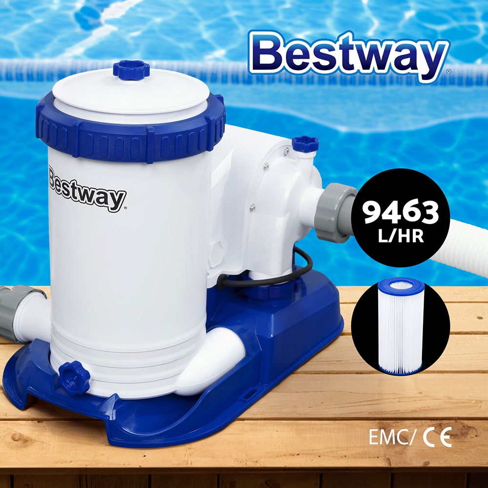 Bestway Pool Filter Pump Filters Swimming Pool Cleaner 300/530/800/1500/2500GPH - Picture 11 of 18
