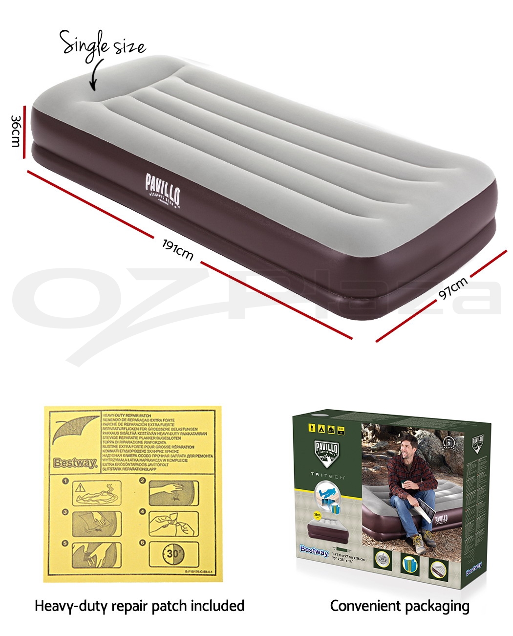 Bestway Air Bed Inflatable Beds Mattress Queen Single Sleeping Camping Mats Home eBay