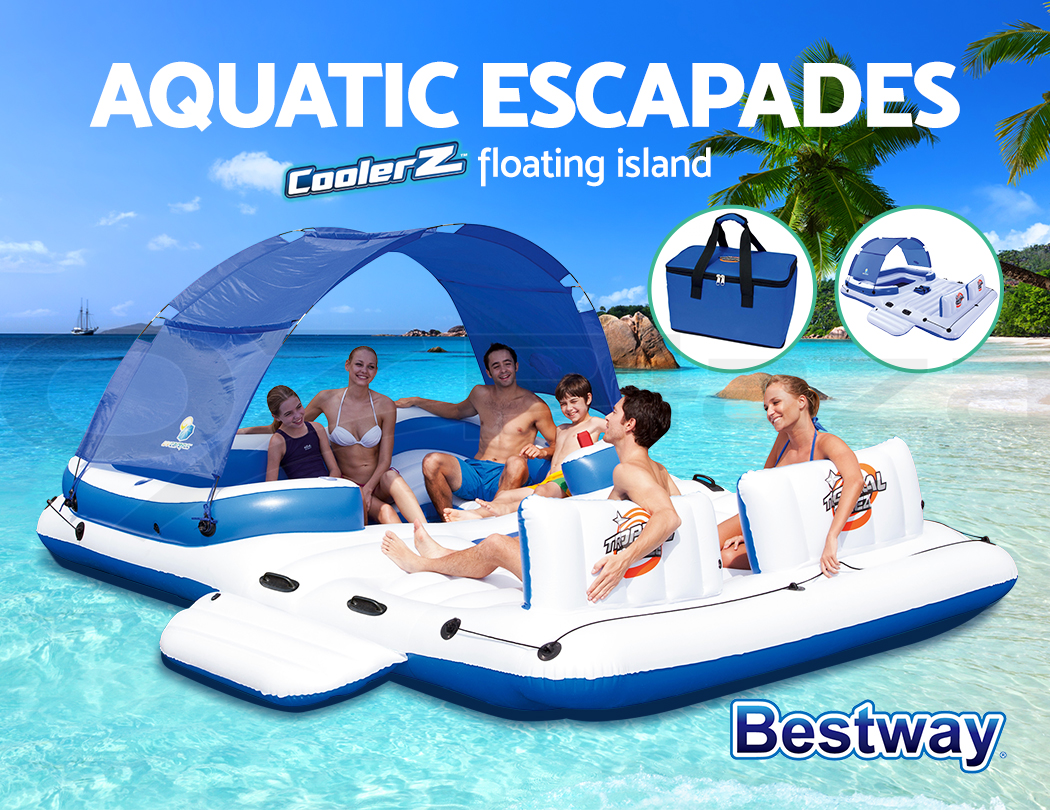 Bestway Floating Island 6person Tropical Breeze Inflatable Adult