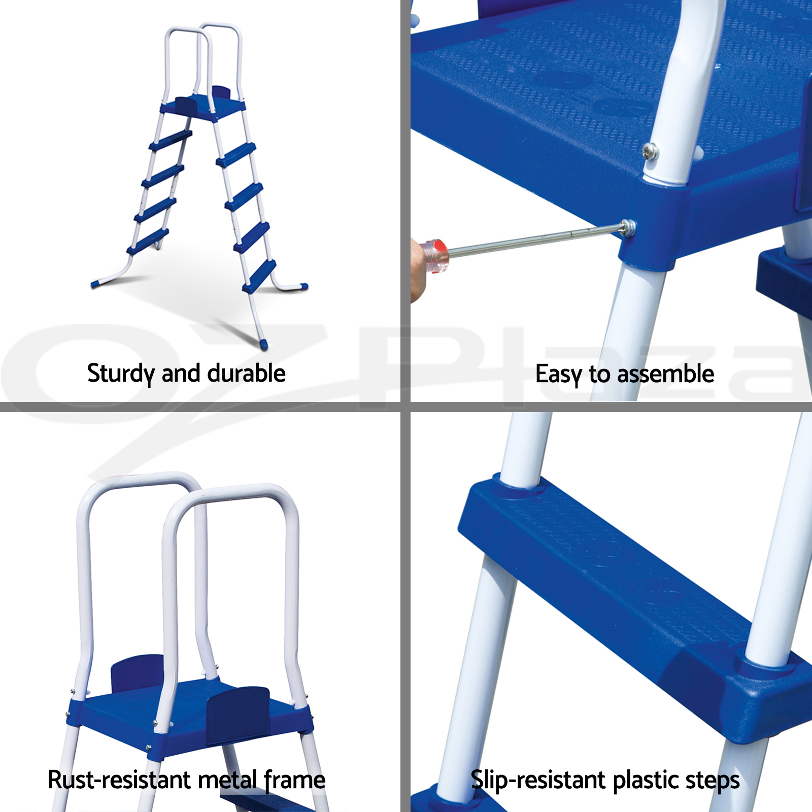 Bestway Ladder Above Ground Swimming Pool 132cm 52 inch Deep Removable